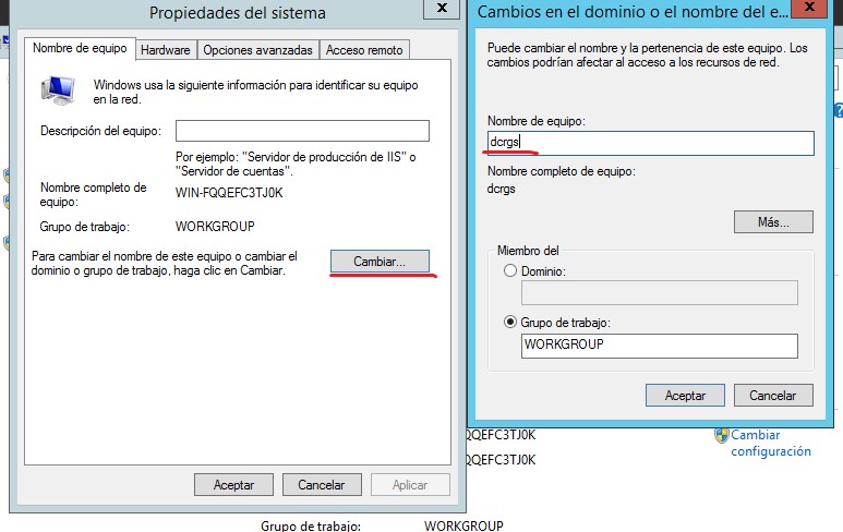 Controlador de dominio sobre MS Windows Server 2012 R2 – RAGASYS SISTEMAS