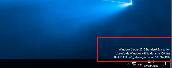Convertir versión de evaluación MS Windows Server 2016 Standard a ...