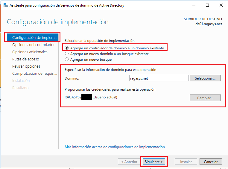 Migrar controlador de dominio con Windows Server 2012 R2 a Windows ...