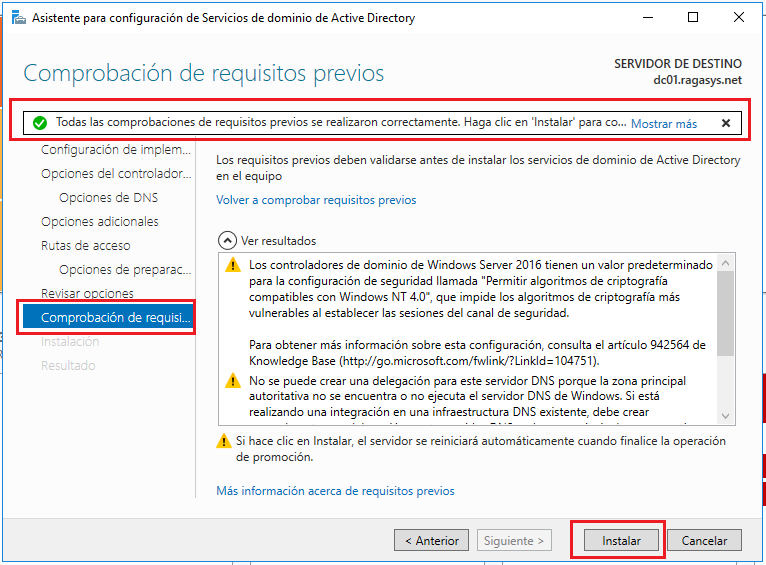 Migrar controlador de dominio con Windows Server 2012 R2 a Windows ...