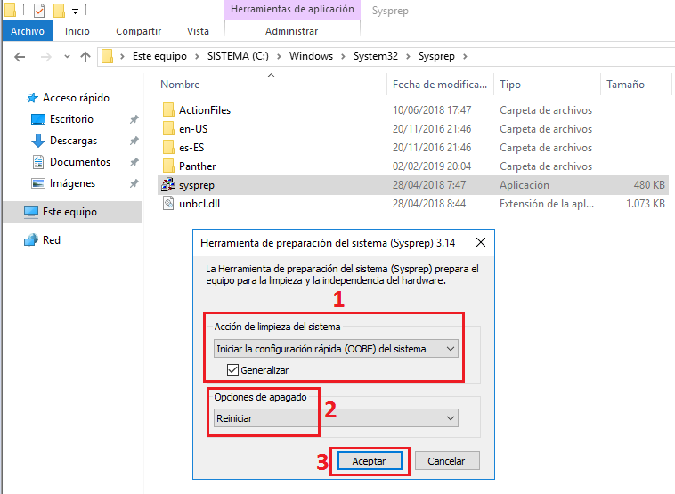 Sysprep en Sistemas MS Windows – RAGASYS SISTEMAS