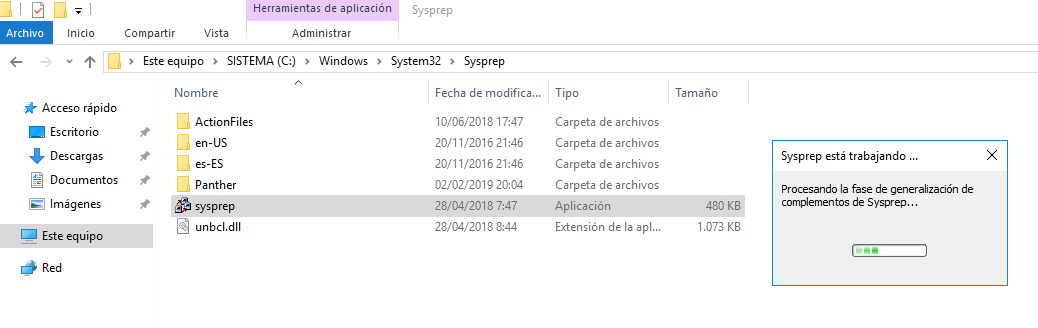 Sysprep en Sistemas MS Windows – RAGASYS SISTEMAS