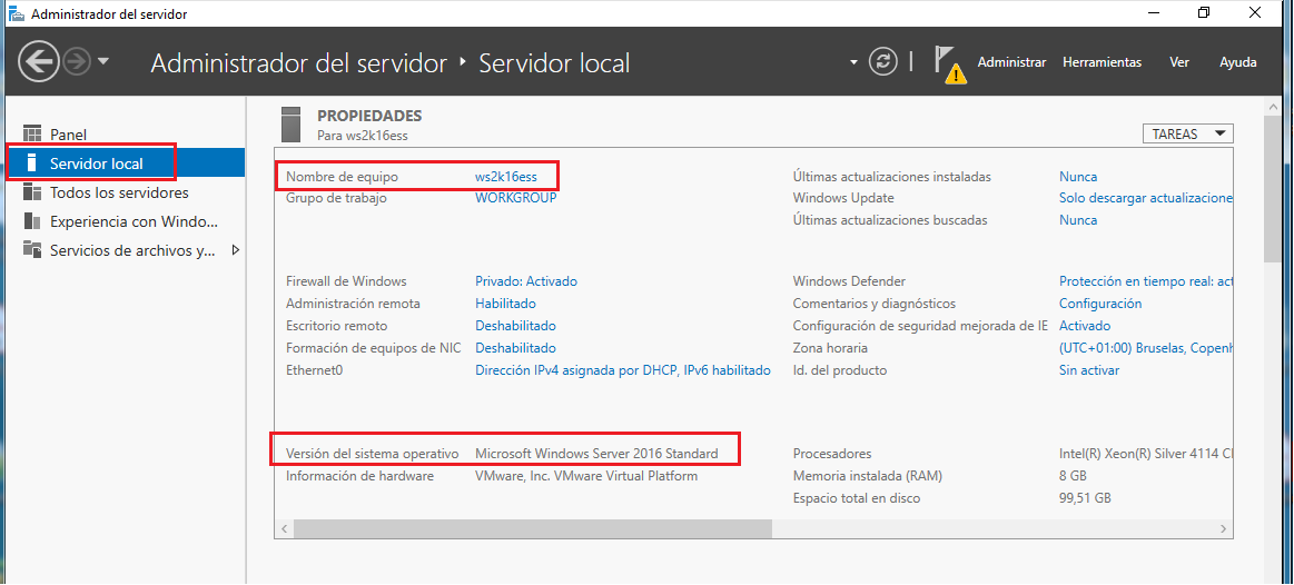 Convertir versión Essentials de MS Windows Server 2016 a Standard ...