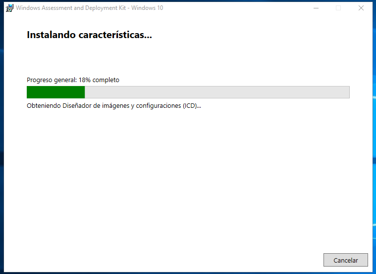 Instalación Windows Assessment and Deployment Kit (Windows ADK) y