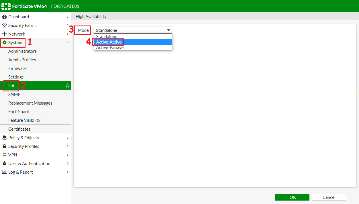 Fortigate HA ACTIVO – ACTIVO – RAGASYS SISTEMAS