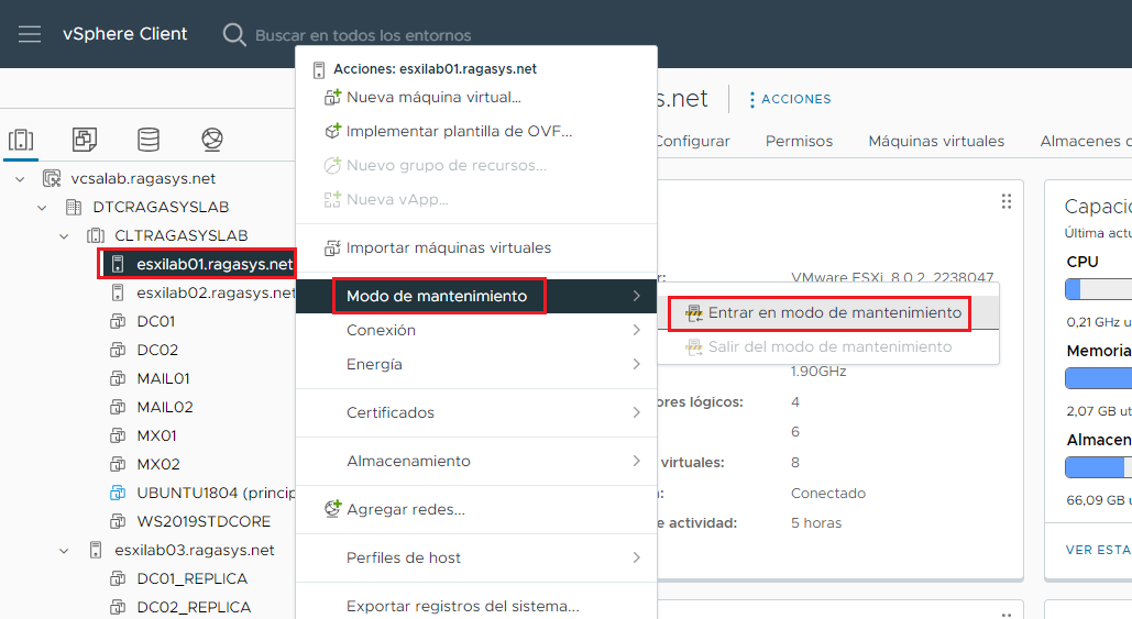 Actualizar VMware vSphere ESXi 8.0 Update 2 a 8.0 Update 2c con ...