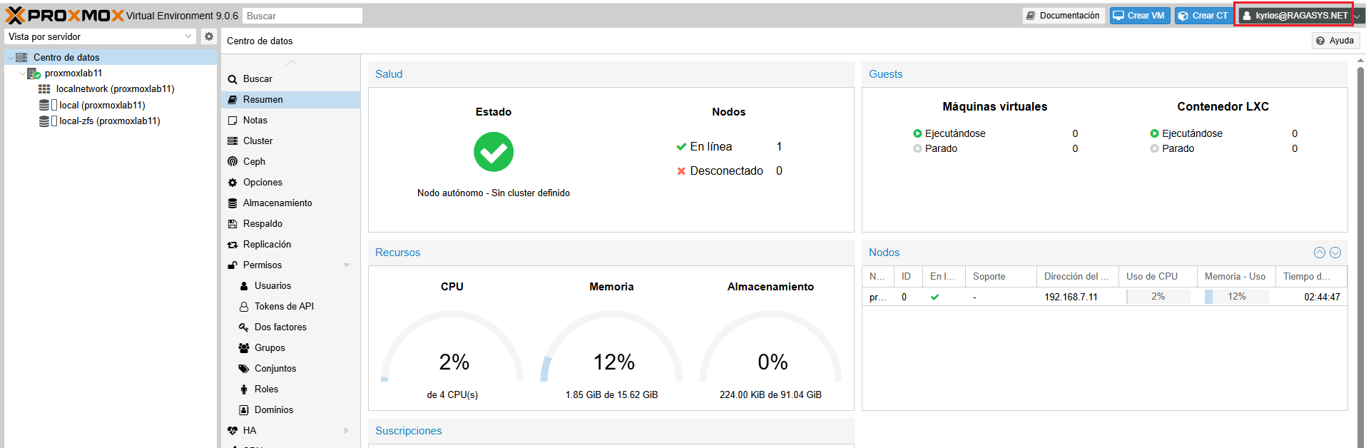 Conexión a dominio Active Directory en Proxmox VE 9.0