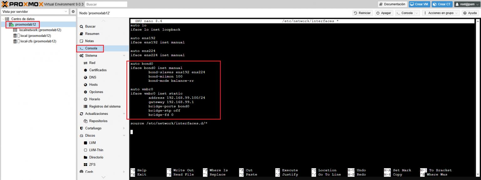 Configuración de VLANs en redes Proxmox VE 9.0 - RAGASYS SISTEMAS