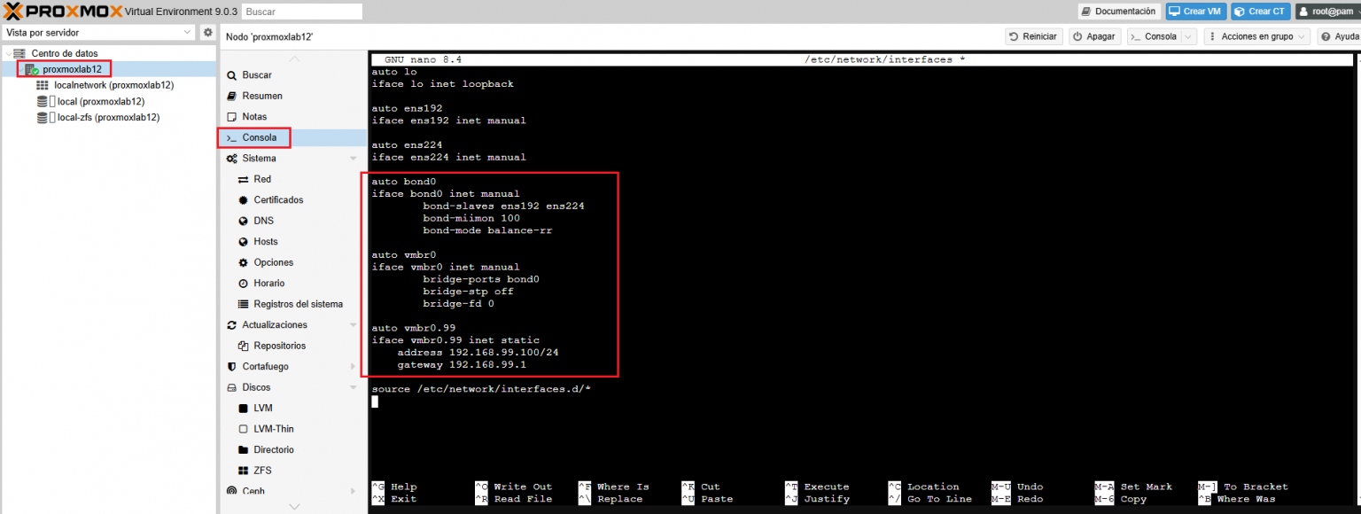 Configuración de VLANs en redes Proxmox VE 9.0 - RAGASYS SISTEMAS