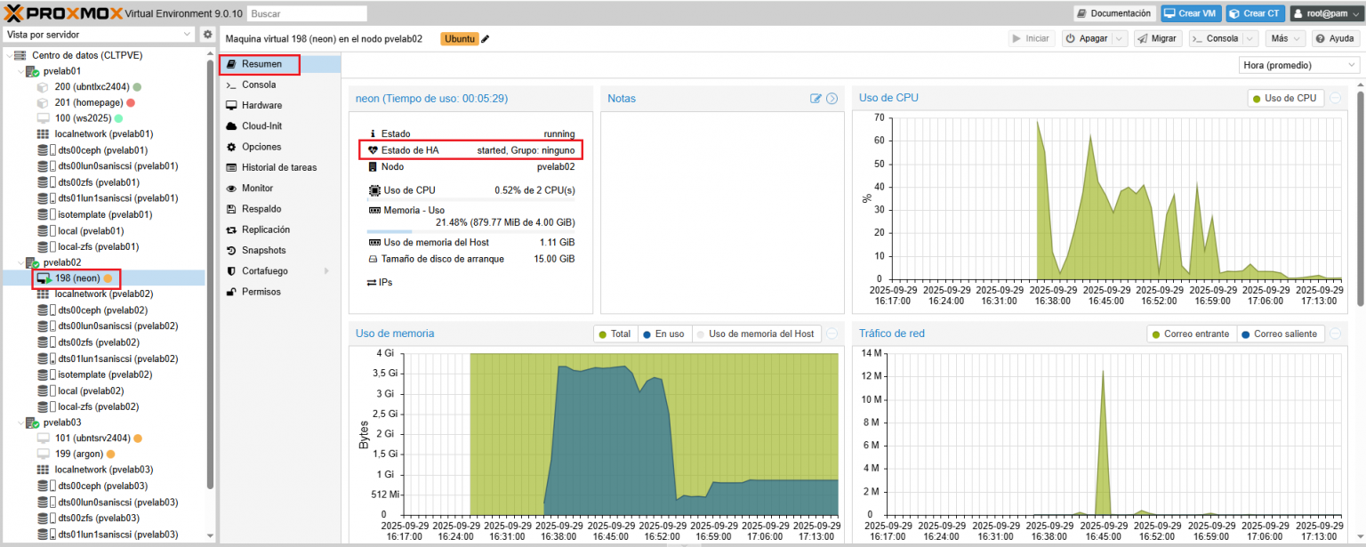 Configuración alta disponibilidad HA en un clúster Proxmox con Ceph ...