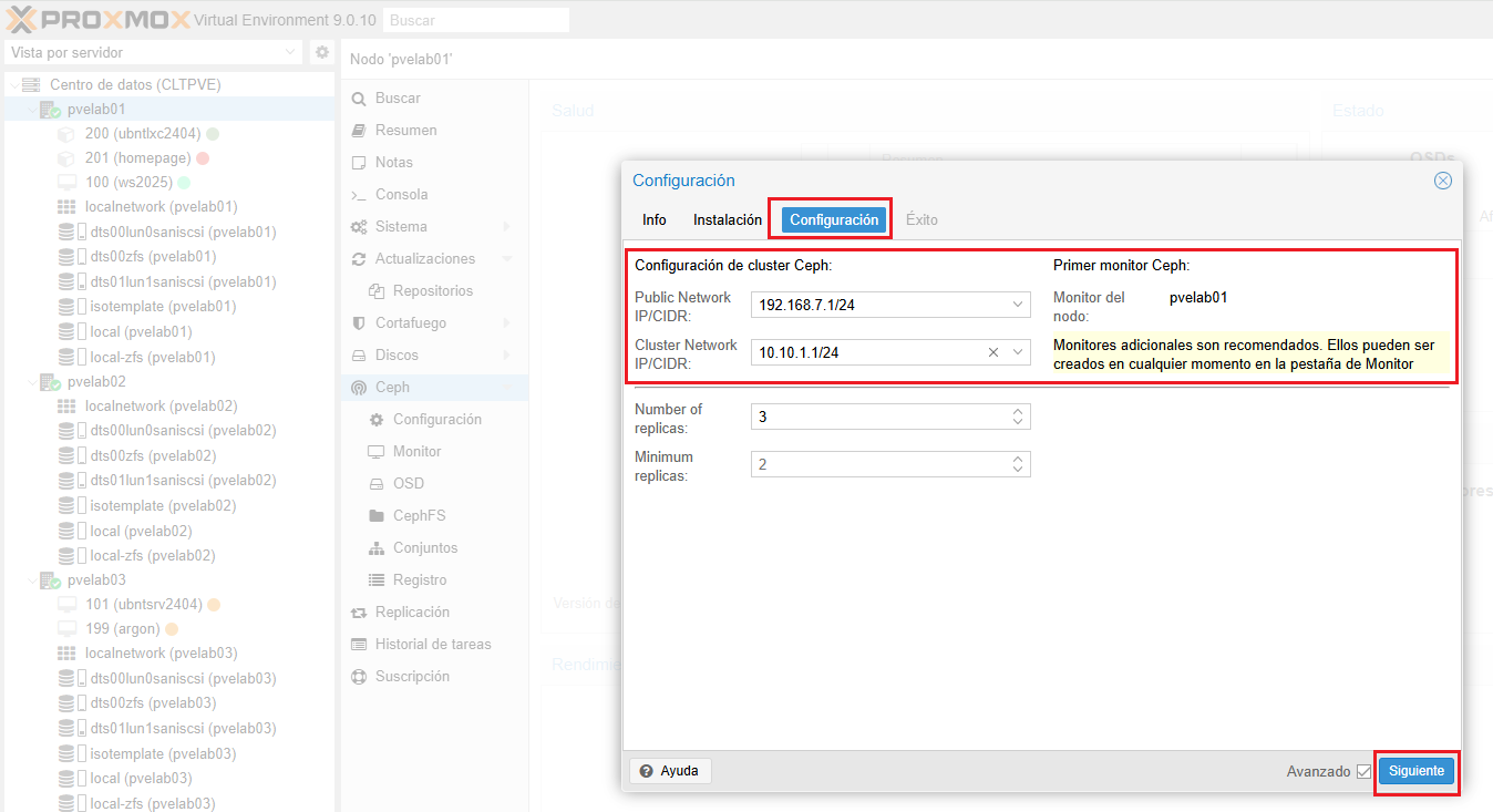 Instalación y configuración de Ceph en Proxmox VE - RAGASYS SISTEMAS
